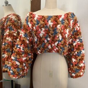 Colorful Chunky Knit Sweater